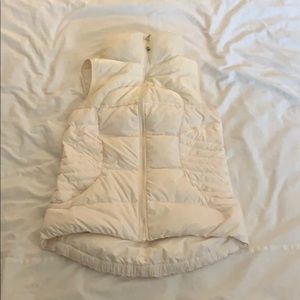 Lululemon Cream Down Puffer Vest with Pockets